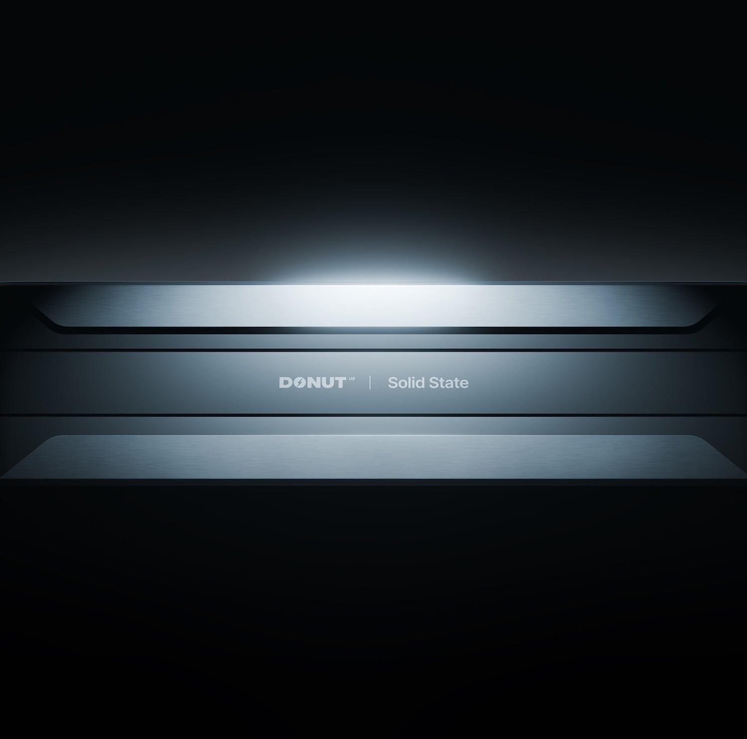 A sleek, futuristic electronic device labeled 